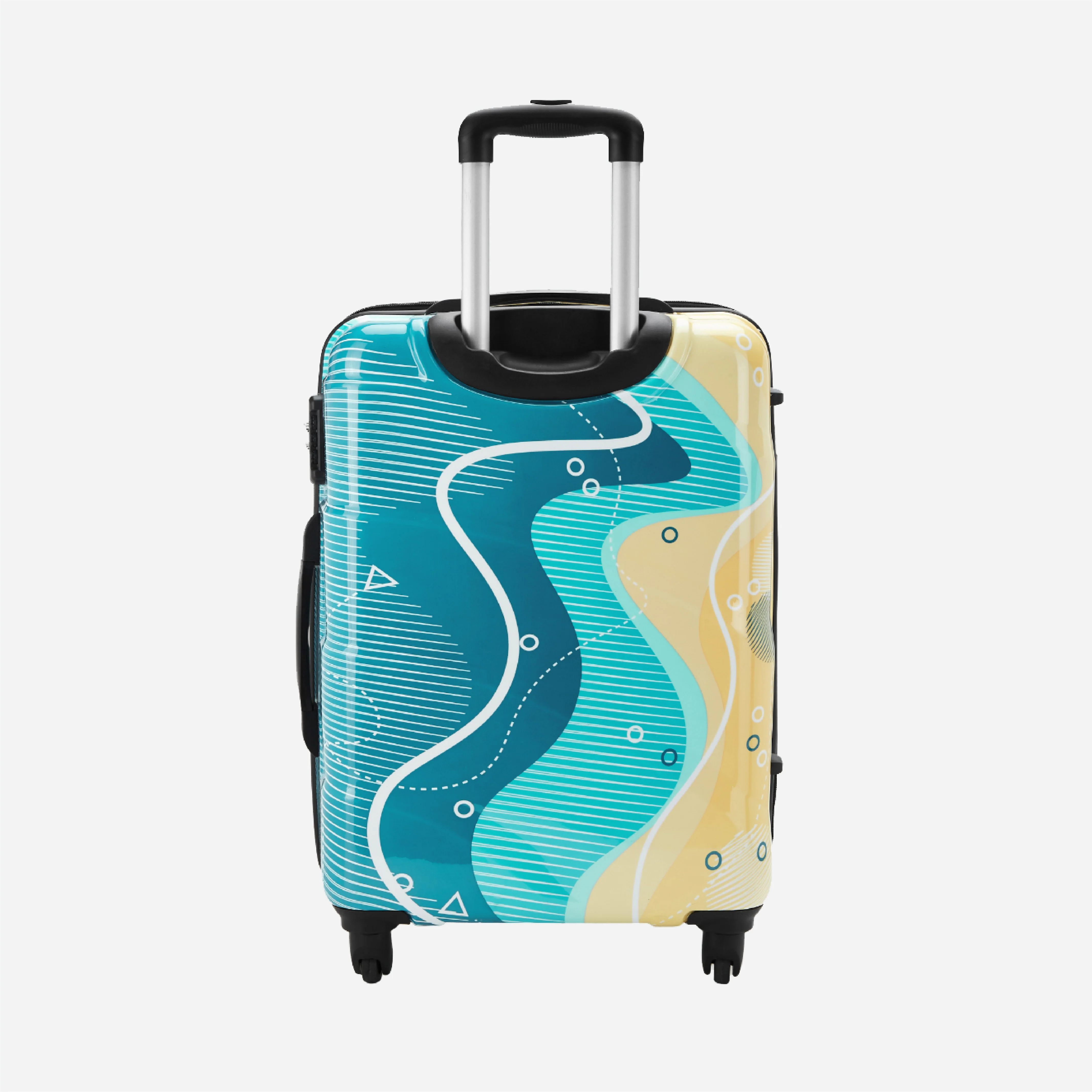 Safari Coastline Printed Trolley Bag with Anti Theft Zipper - Image 12