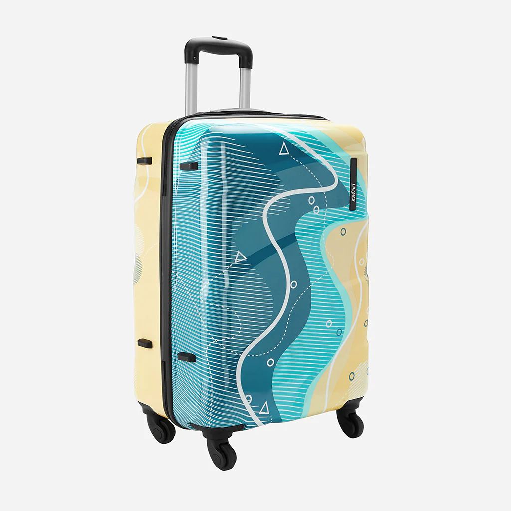 Safari Coastline Printed Trolley Bag with Anti Theft Zipper - Image 18