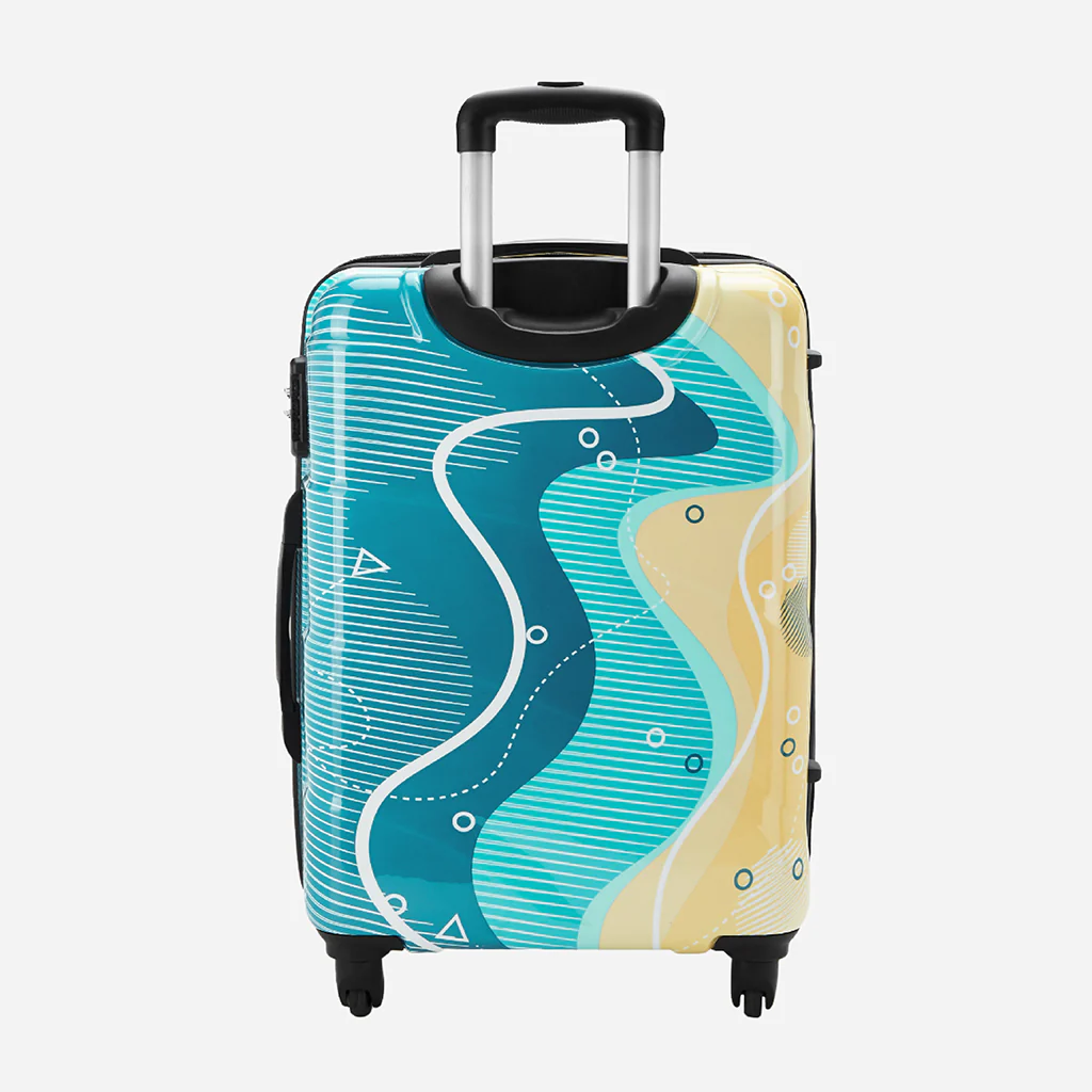 Safari Coastline Printed Trolley Bag with Anti Theft Zipper - Image 19