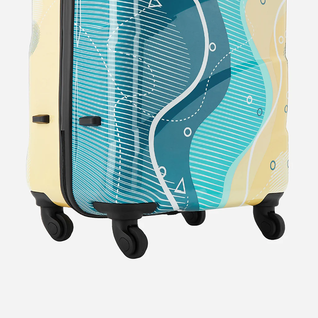 Safari Coastline Printed Trolley Bag with Anti Theft Zipper - Image 21