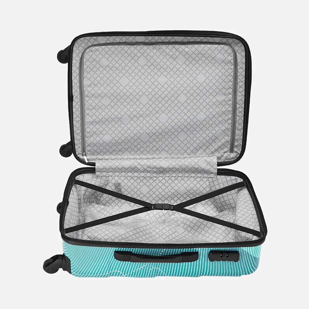 Safari Coastline Printed Trolley Bag with Anti Theft Zipper - Image 22