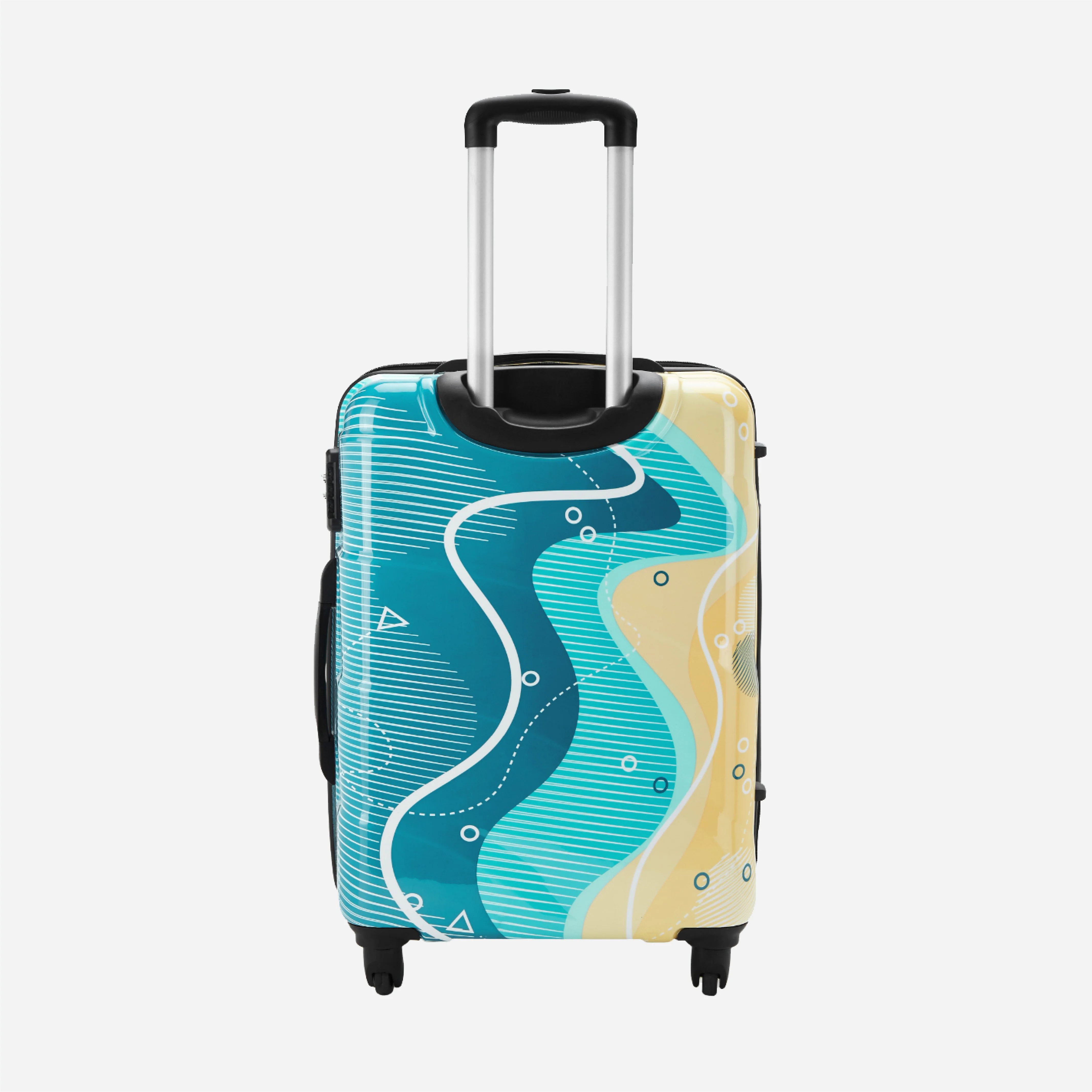 Safari Coastline Printed Trolley Bag with Anti Theft Zipper - Image 5
