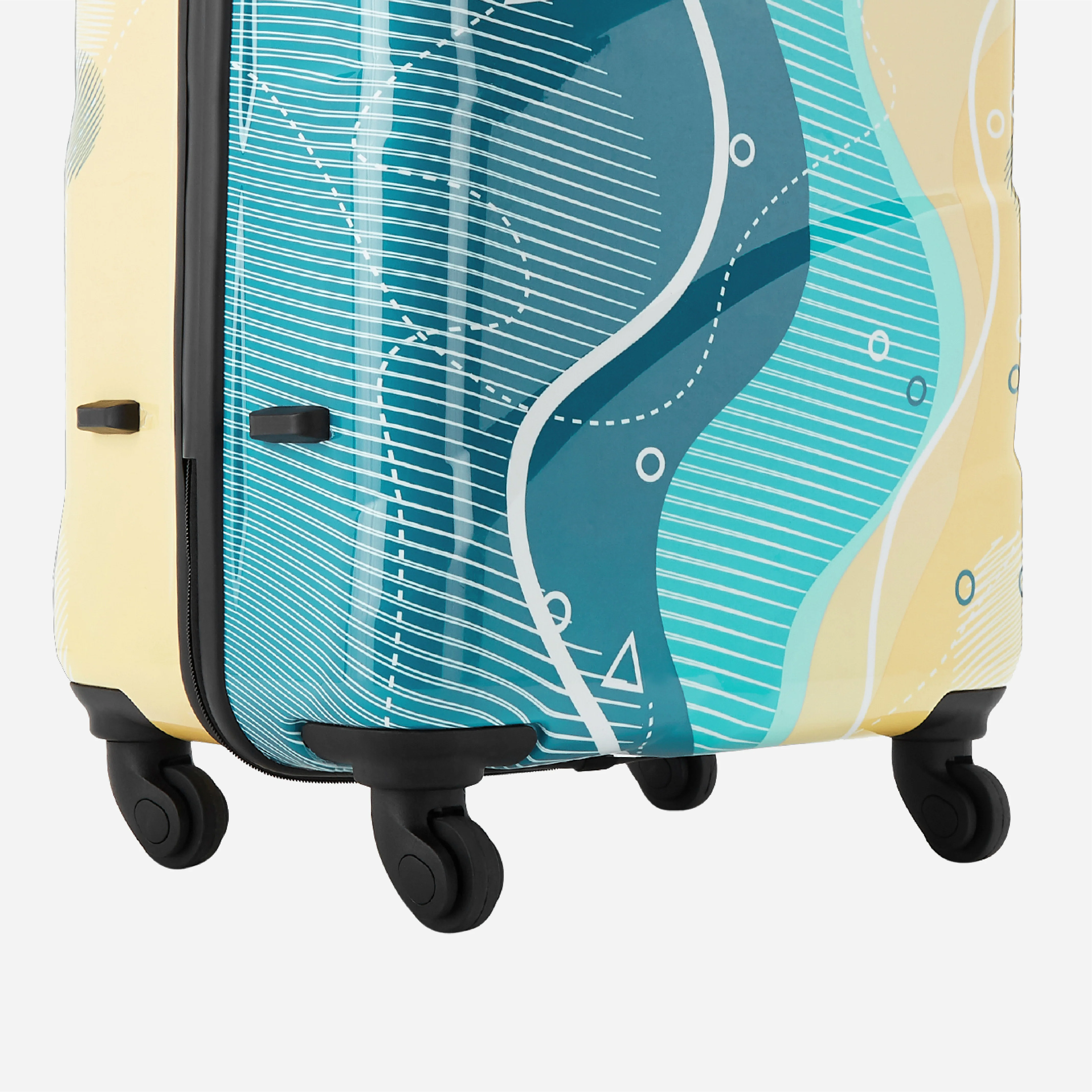 Safari Coastline Printed Trolley Bag with Anti Theft Zipper - Image 7
