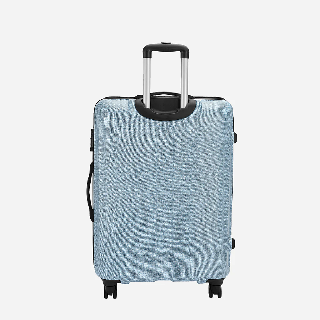 Safari Denim Pro Blue Trolley Bag with Dual Wheels - Image 13