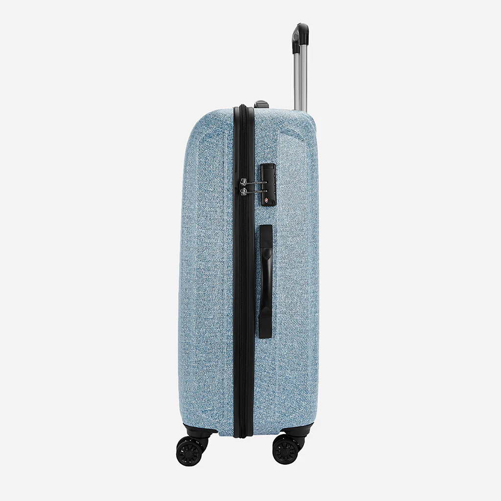 Safari Denim Pro Blue Trolley Bag with Dual Wheels - Image 14