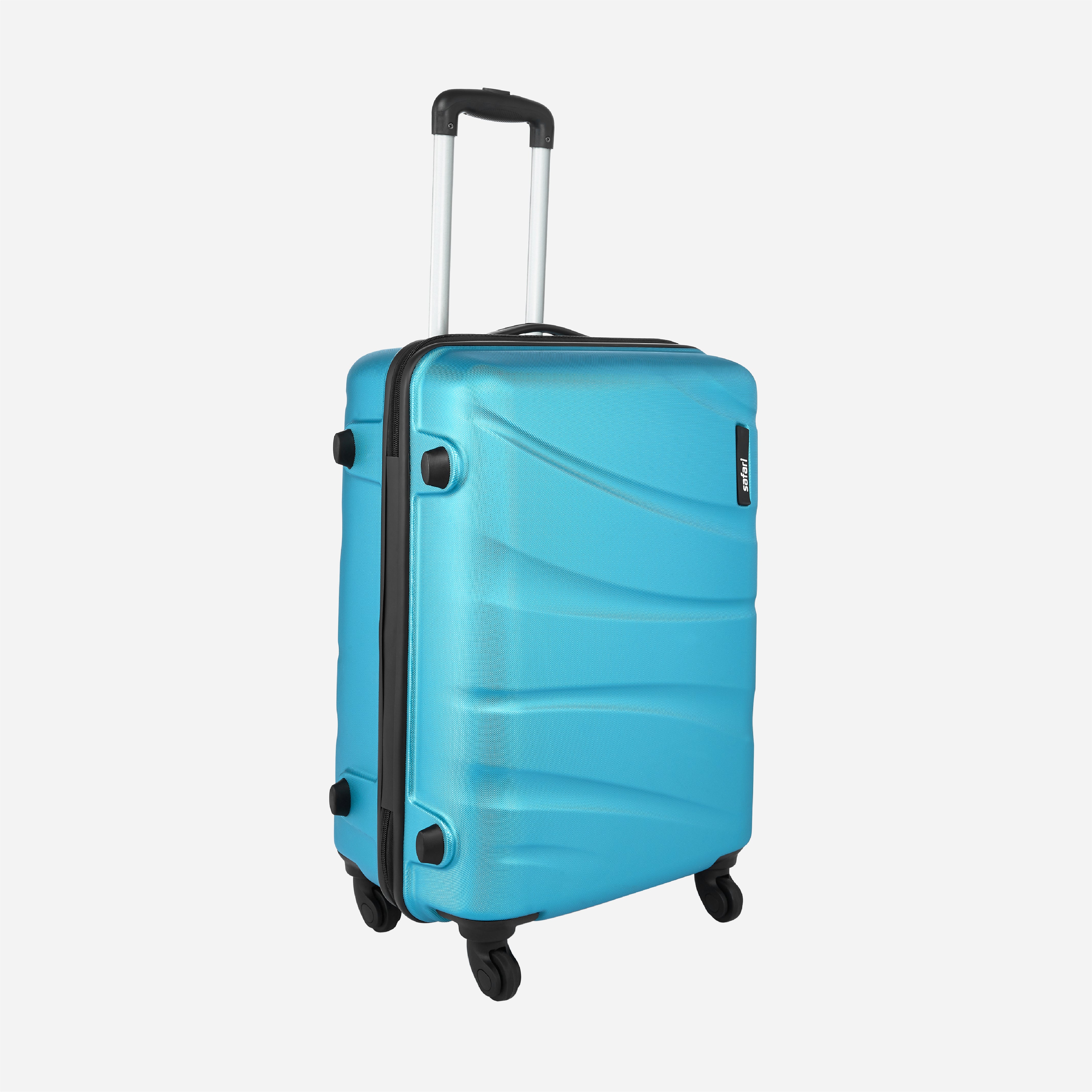 Safari Flo Secure Teal Trolley Bag with 360° Wheels - Image 4