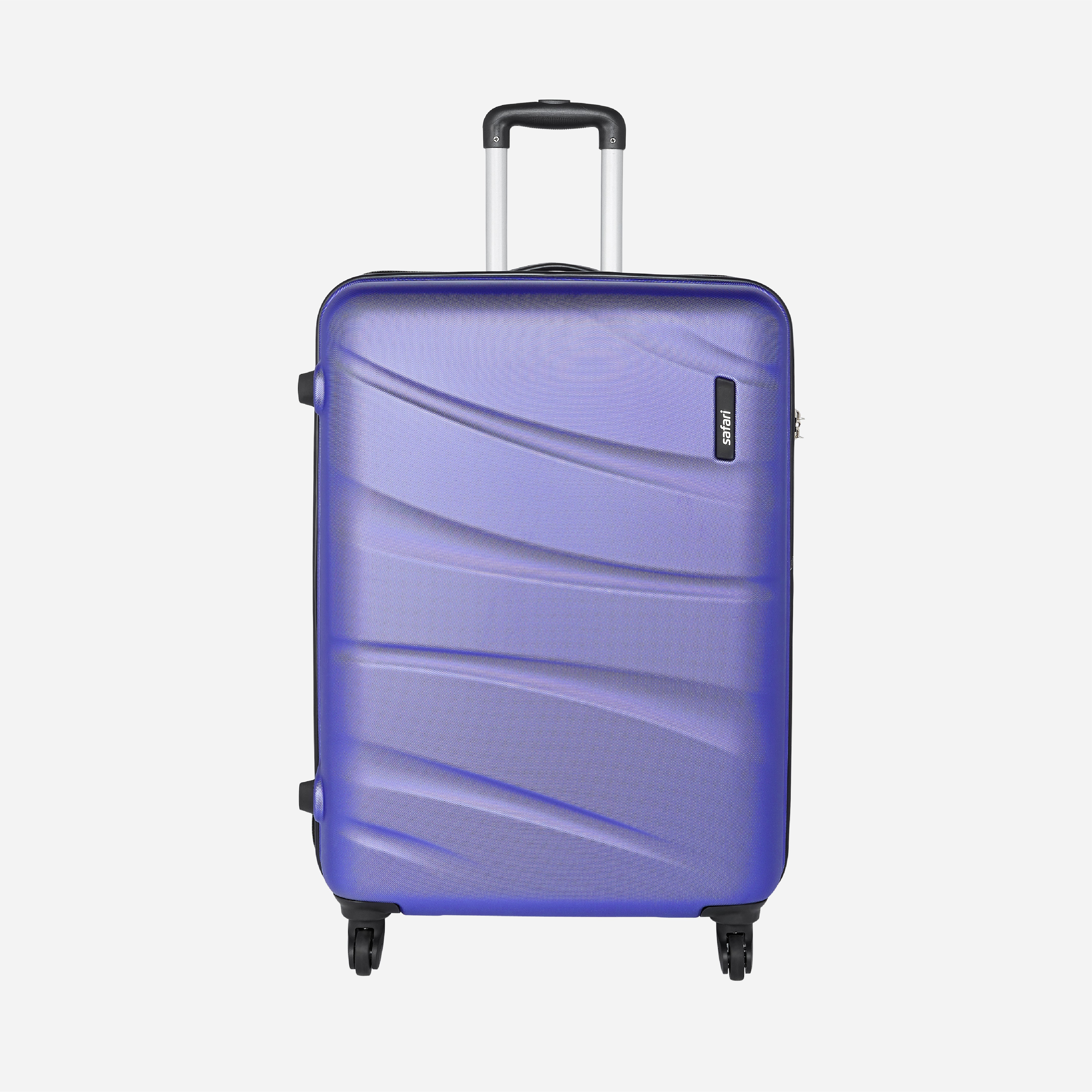 Safari Flo Secure Metallic Purple Trolley Bag with 360° Wheels - Image 10