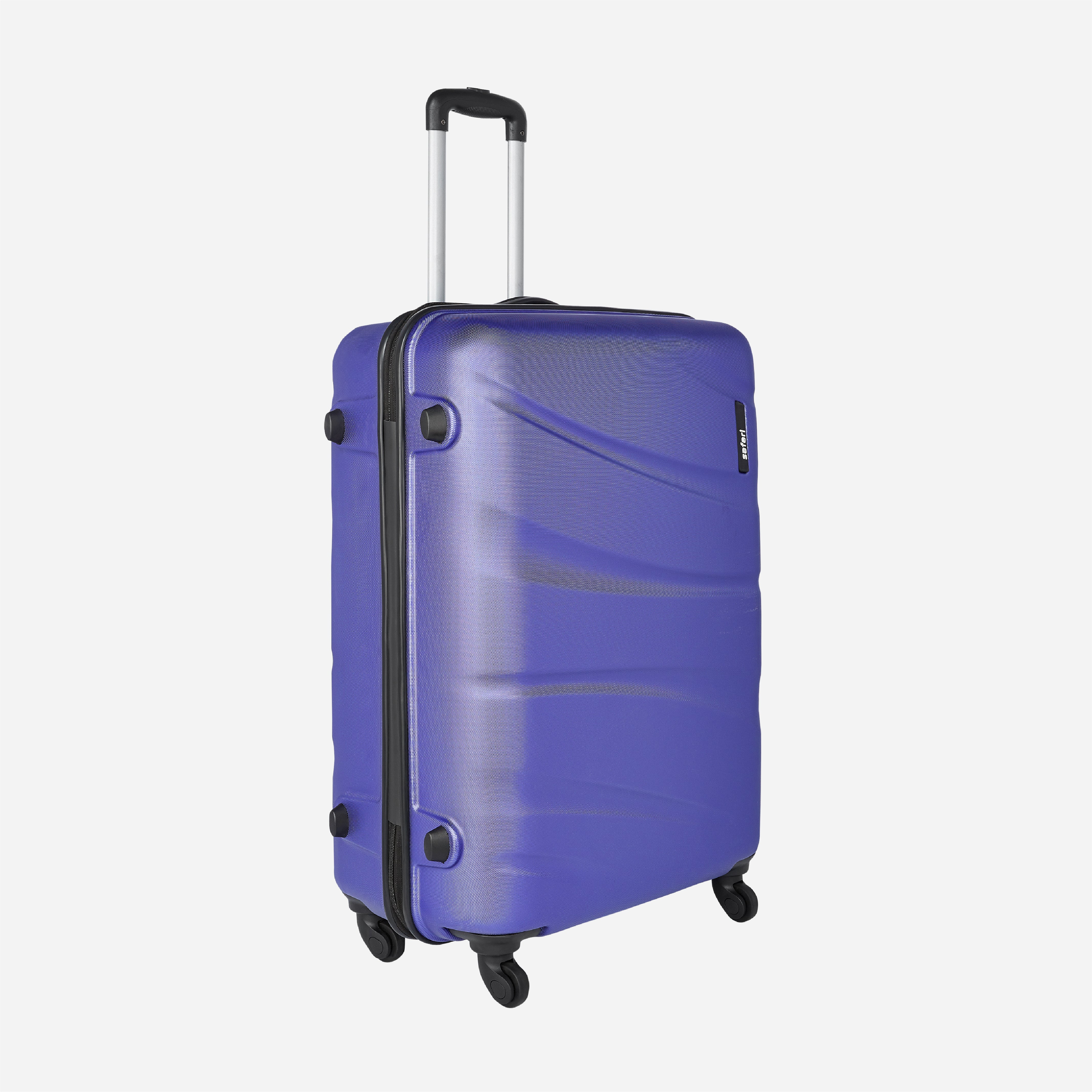 Safari Flo Secure Metallic Purple Trolley Bag with 360° Wheels - Image 4