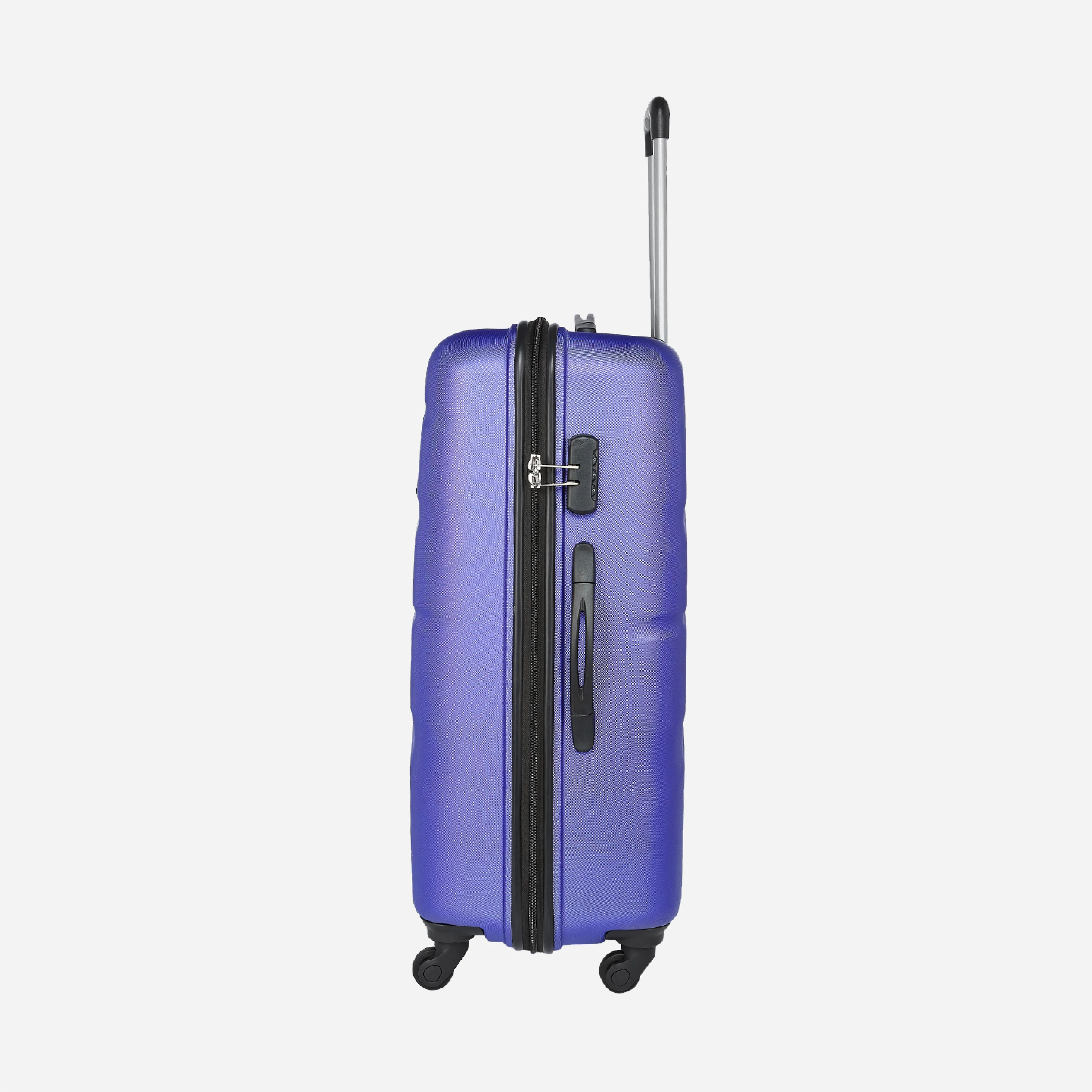 Safari Flo Secure Metallic Purple Trolley Bag with 360° Wheels - Image 6